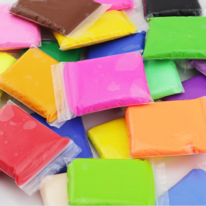 24 colors 480g Light Clay Slime Toys Super Fluffy Intelligent plasticine Playdough For Kids DIY Creative Modeling Dough | Игрушки и