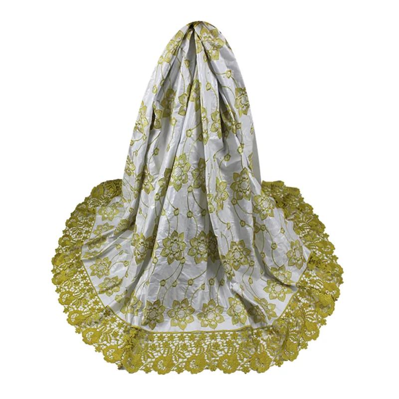 

Graceful Embroidered Bazin Riche Lace fabric Cheap Price and Guinea Brocade Jacquard Damask Fabrics 5 yards W16120905
