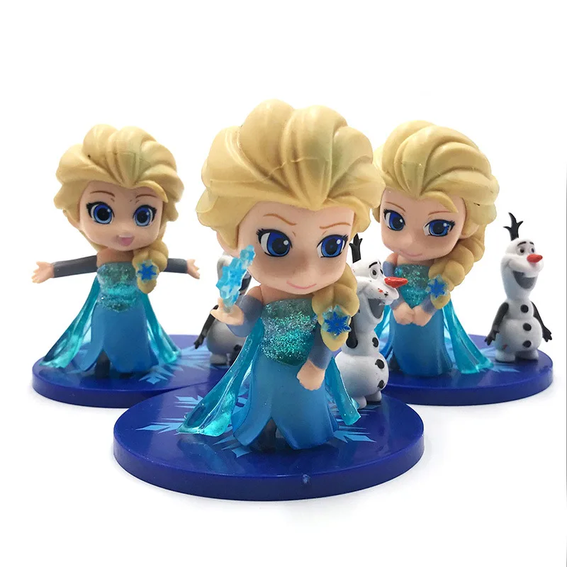 Кукла Дисней Холодное сердце Q Posket игрушки 3 шт./компл. экшн-фигурки Эльзы