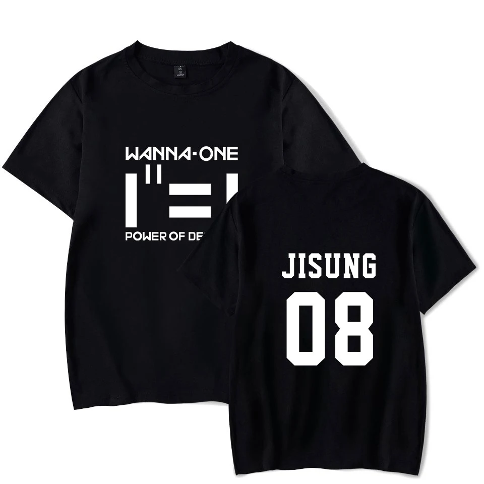 Модная футболка с надписью Wanna One Album мужская одежда принтом имя участника JIHOON 29