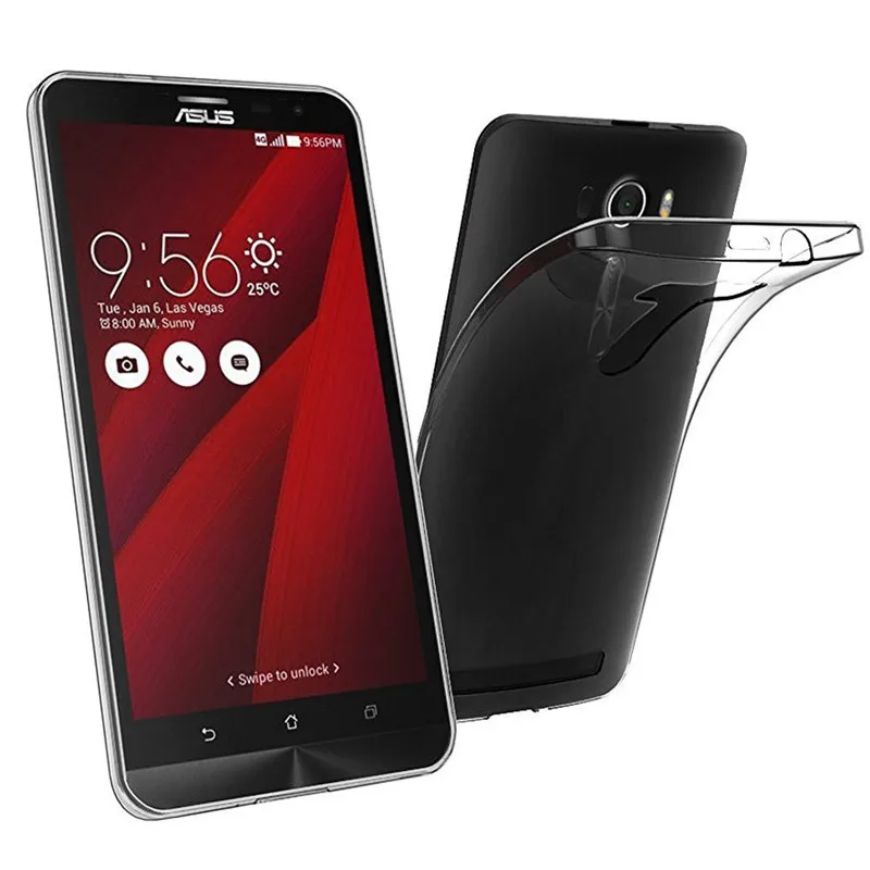 Мягкая прозрачная задняя крышка из ТПУ чехол для телефона Asus Zenfone 2 Laser ZE550KL ZE ZE550 550