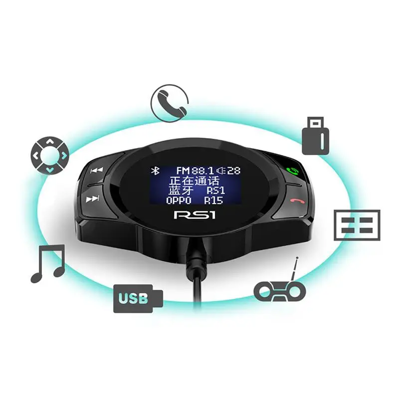 Универсальный Bluetooth Hands Free автомобильный fm передатчик стерео Авто MP3 плеер аудио