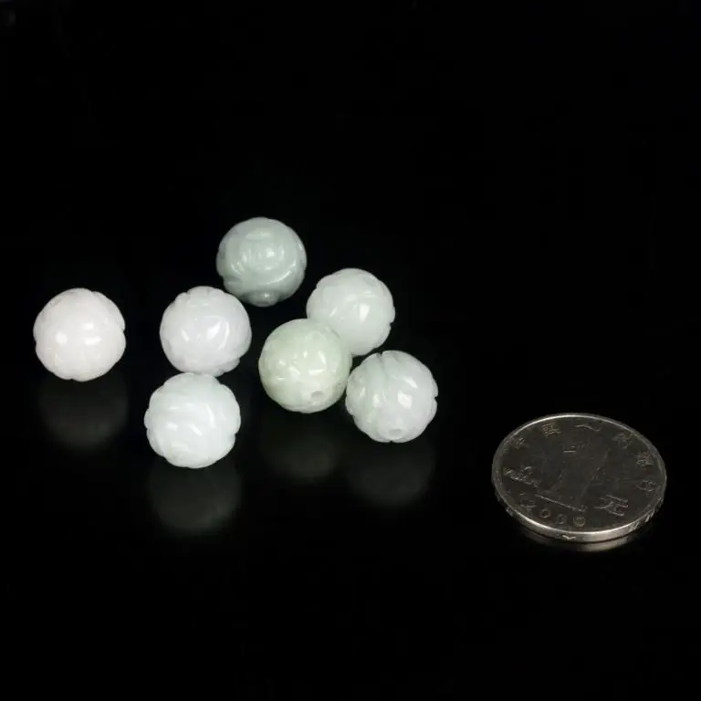 20 шт. китайские натуральные Jadeite резные монеты свободные бусины оптовая