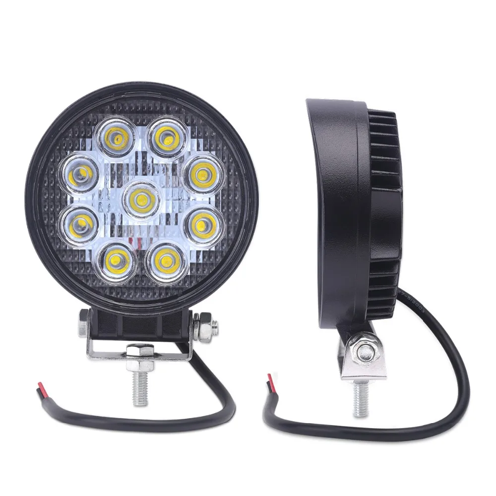 2 шт. 4inch ATV 27 Вт светодиодный рабочий светильник lamp12V Трактор Рабочий s бар пятно