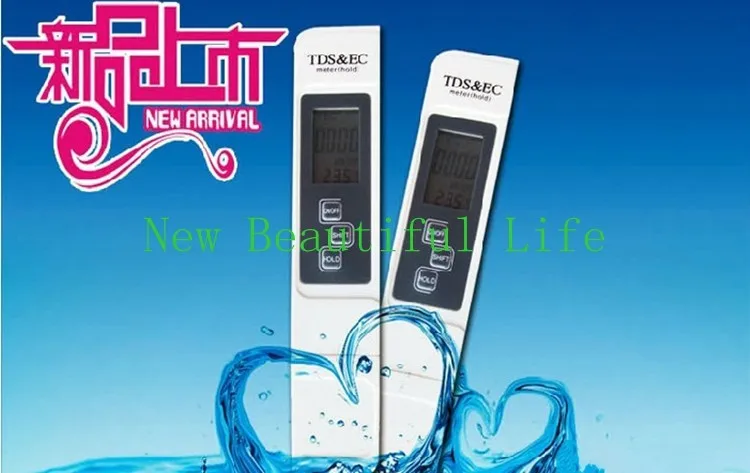 3в1 функция цифровой TDS EC метр ЖК-дисплей TDS& EC Тестер температуры 0-5000ppm 9990us/cm TDS, проводимость качества жидкости воды Инструменты