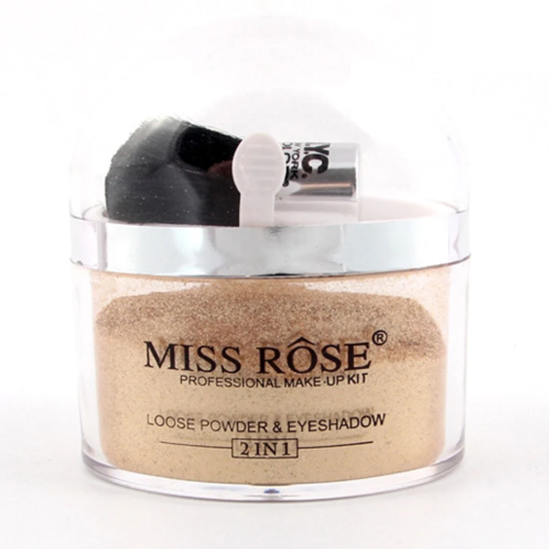 Miss Rose Хайлайтер для макияжа 2 в 1 одноцветная свободная пудра и тени век с