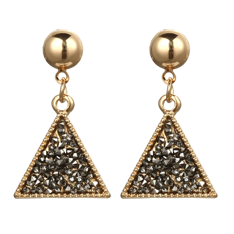 Женские золотистые серьги с кристаллами Oorbellen Aretes De Mujer новинка