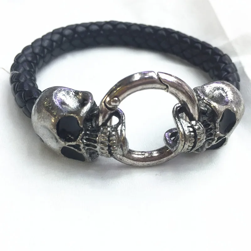 Винтажный шнур из цинкового сплава с изображением черепа и кожи Ювелирная