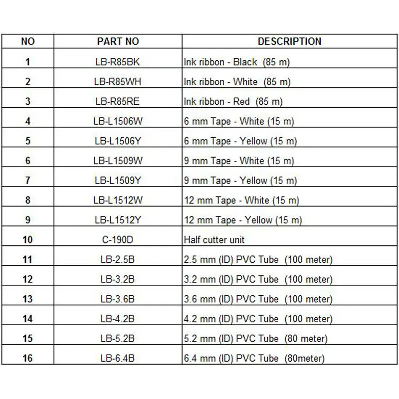 1 шт. бесплатная доставка лента для этикеток кассета 9 мм x 15 м (желтый) кабель ID