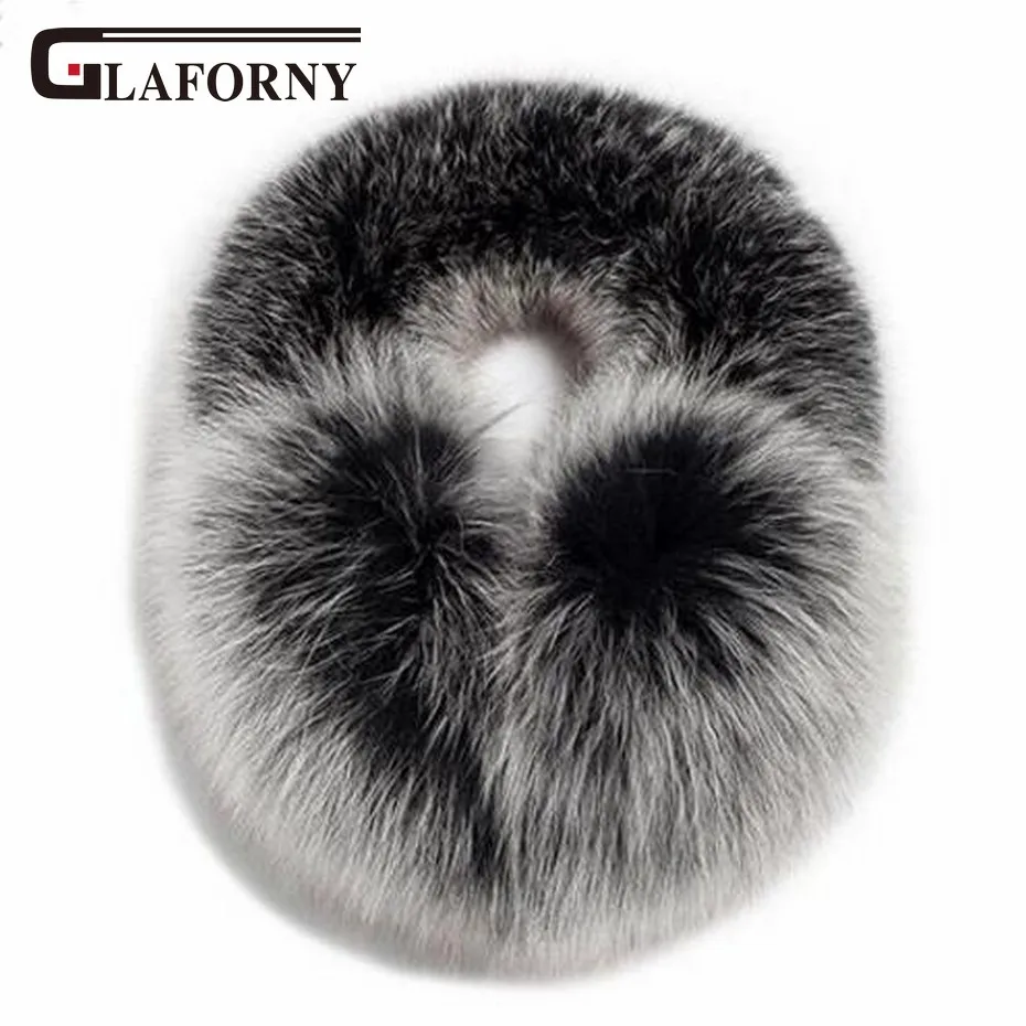 Женские меховые наушники Glaforny теплые из натурального меха лисы защитные