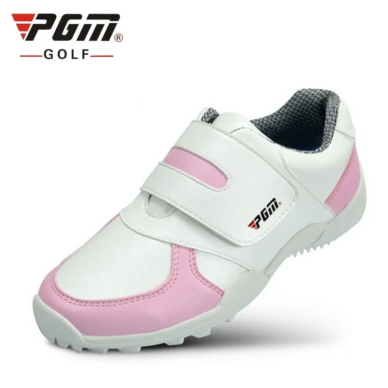 2020 Girls Golf Sneakers Genuine Pgm Top Quality Shoes Boys Waterproof Breathable Training Sneakers Soft Sole Shoes AA20172