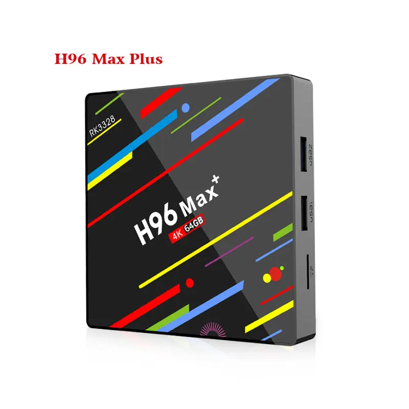 ТВ-приставка H96 Max + 4K RK3328 4-ядерный 64-битный Android 9 0 4 Гб ОЗУ 3 ПЗУ TV Box 2 4/5G Wi-Fi HD Smart Media
