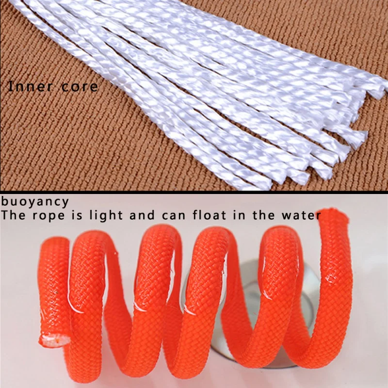 

High Quality 30/20/15/10 Meters Rock Climbing 6mm Tree Wall Climbing Gear Outdoor Survival Fire Escape Safety Rope Carabiner