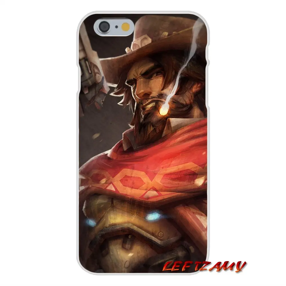 game Overwatch OW Character McCree For Samsung Galaxy A3 A5 A7 J1 J2 J3 J5 J7 2015 2016 2017 Accessories Phone Cases Covers | Мобильные