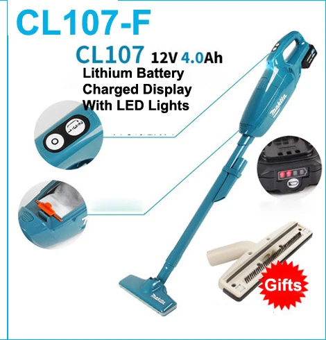 CL107 F Япония Makita перезаряжаемый пылесос бытовой ручной беспроводной 12 V литиевая батарея дисплей с светодиодный свет - Цвет: CL107 F