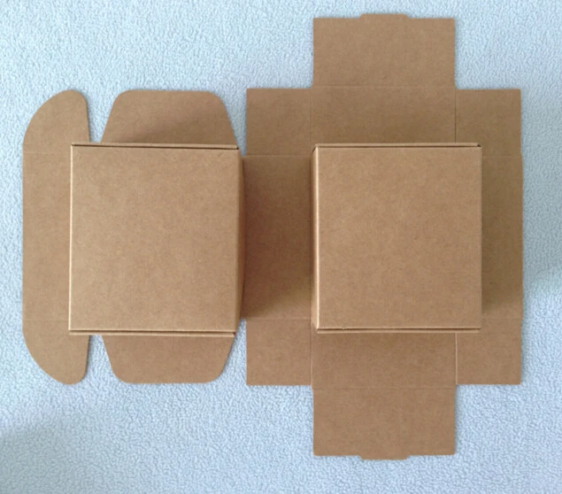 

12.5*12.5*4cm Kraft Paper Box Jewelry Box Handmade Soap Box Blank Gift Paper Box 200pcs\lot Free shipping