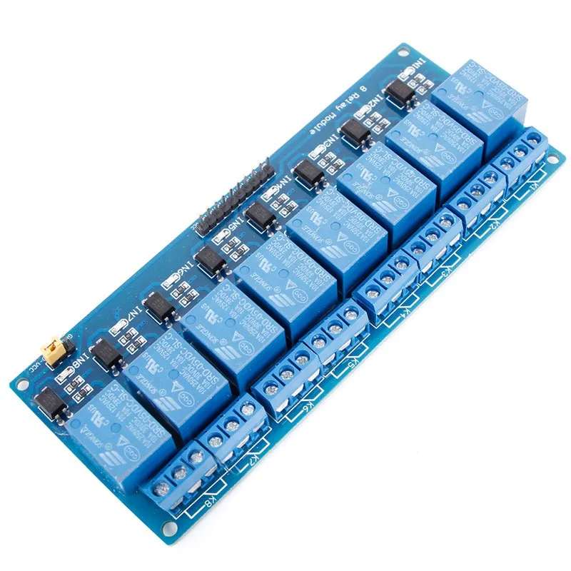 8 канальный 5 в Релейный Щит модуль Плата оптопара fr Arduino ARM AVR двухсторонний FR 4