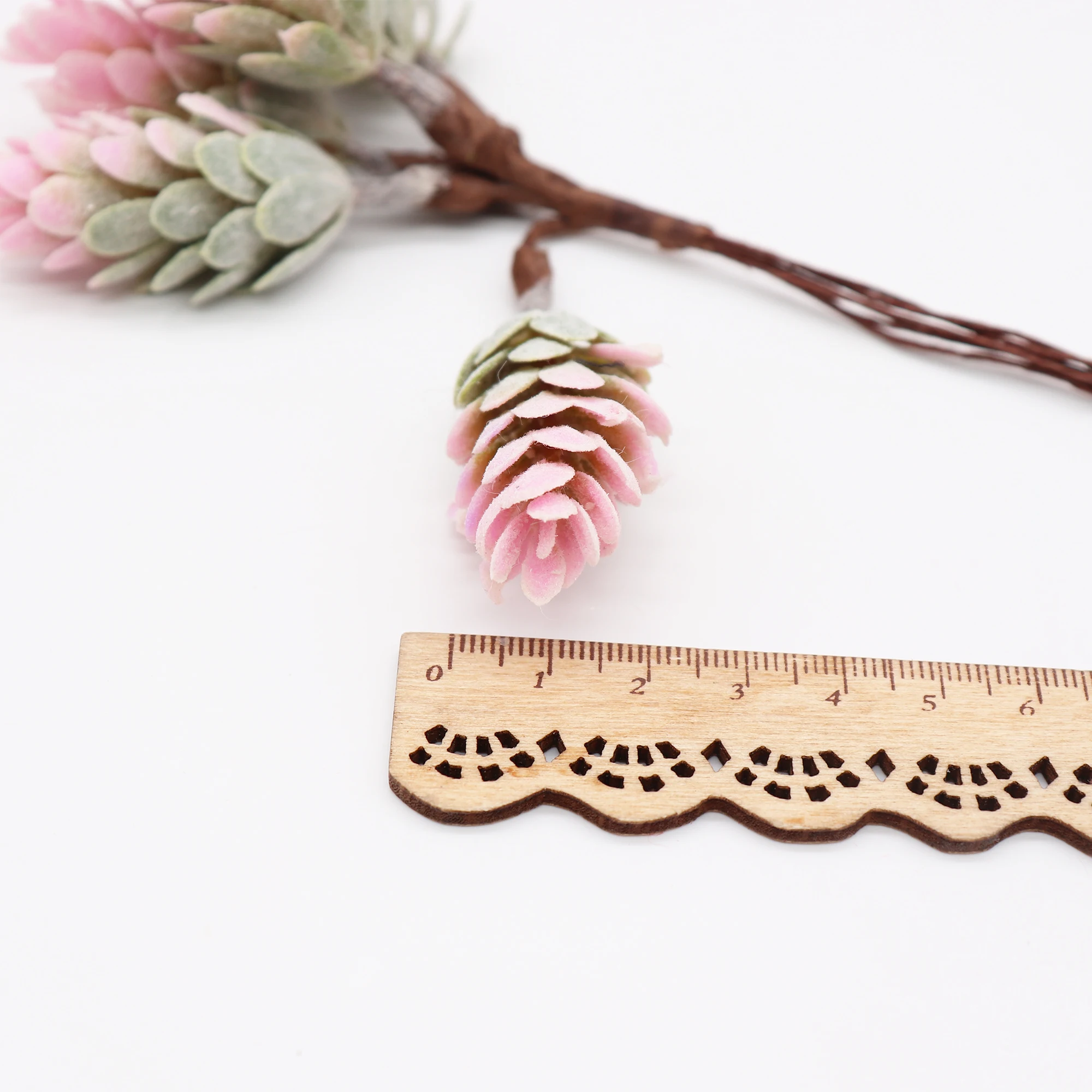 6 шт. цветные сосновые конусы искусственные цветы ананас искусственное растение