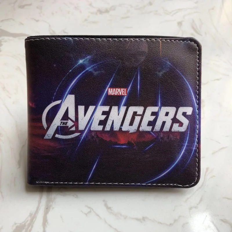 Прекрасный кошелек с рисунком из мультфильма «Железный человек» carteira Marvel Comics, кошелек с изображением Железного человека, подарок по цене доллара, детские кожаные короткие кошельки для мальчиков и девочек - Цвет: 008
