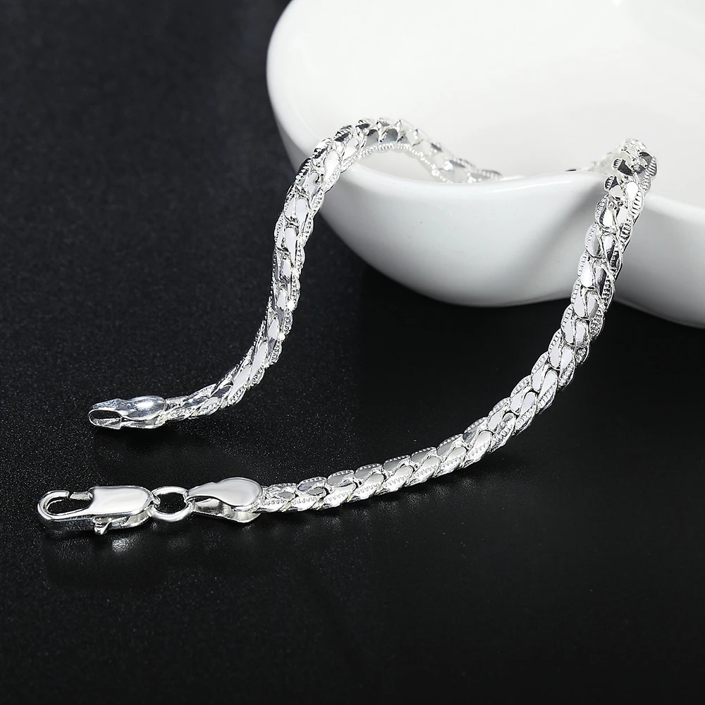 Женский и мужской браслет со змеиным плетением 5 мм|gifts rugby|gift irongifts shanghai |