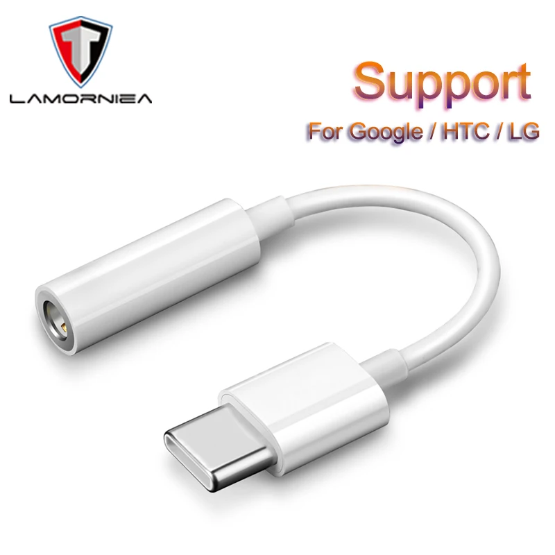 Адаптер для наушников от Lamorniea Type C до 3 5 мм чип DAC Google Pixel 2 Nexus HTC U11 U12 OPPO LG цифровой