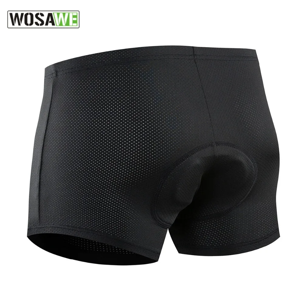 WOSAWE Мужские дышащие велосипедные шорты утолщенные силиконовые летние