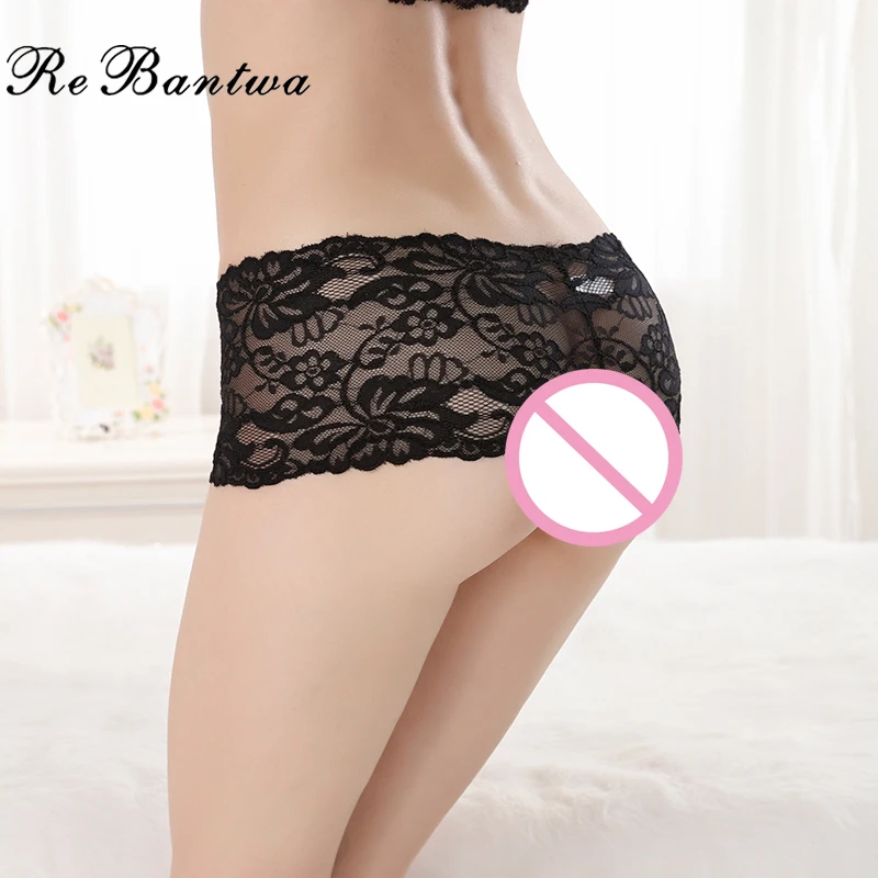 Rebantwa большой Размеры XXL девушки Boyshorts Bragas пикантные Для женщин трусы кружевные