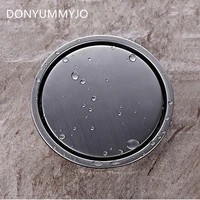 donyummyjo 304 stainess steel bathroom floor drain round grate waste drainer floor filler