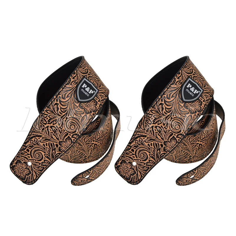 2 шт. кожаные ремешки для гитары|guitar strap leather|strap leatherguitar |