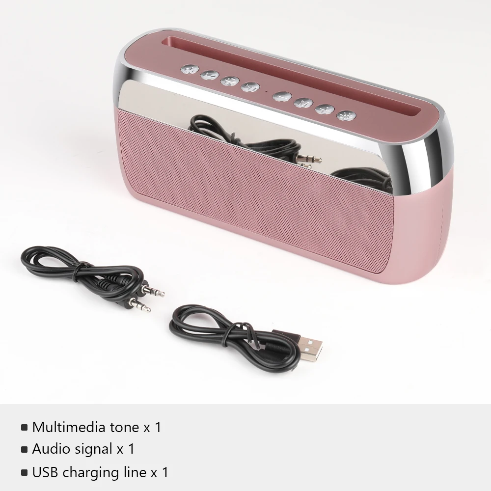 TOPROAD портативный Bluetooth динамик беспроводной стерео звук бас плеера Поддержка FM