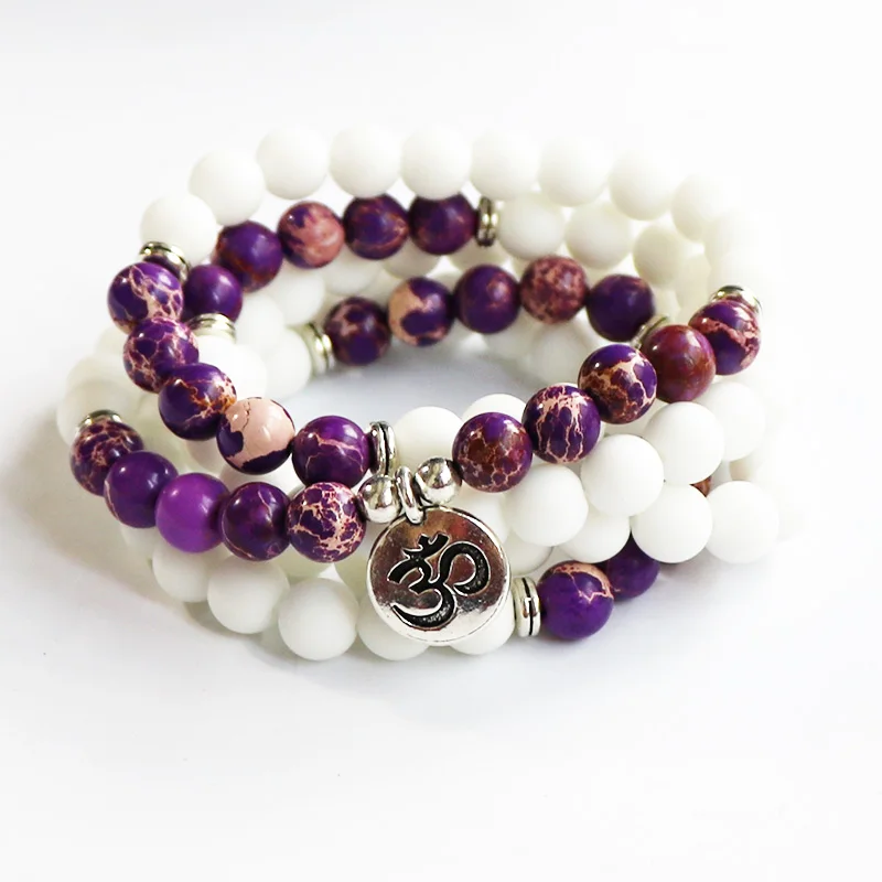 Женские Подвески Boho Ювелирное Украшение натуральный фиолетовый камень матовый