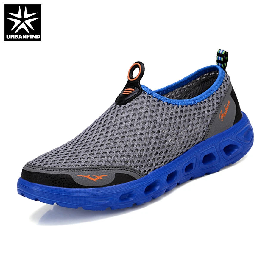 URBANFIND 2018 New Men Breathable Summer Shoes Size 39-48 Hot Sale Man Casual Slip-on Footwear Light &amp Comfortable | Обувь
