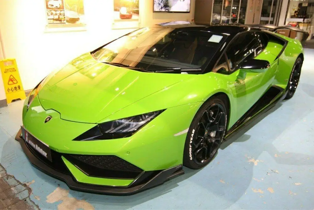 Чехол из углеродного волокна губа-накладка для Lamborghini Huracan LP600 LP610 14-17
