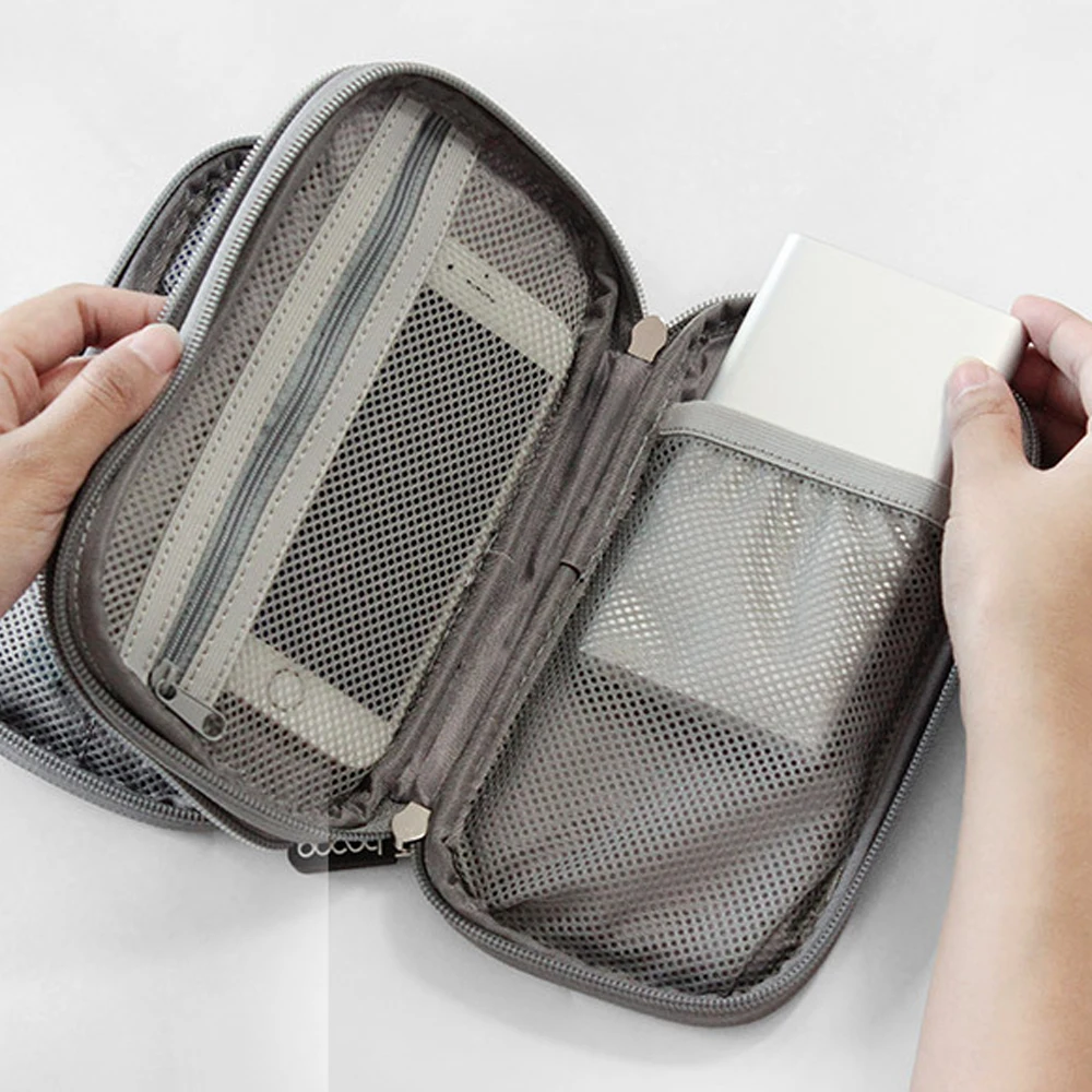 Портативный органайзер для путешествий сумка цифрового кабеля аксессуары