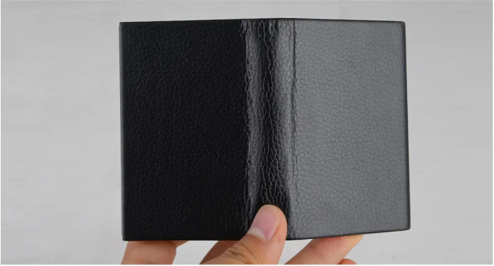Bisi Goro/ Металл для мужчин и женщин держатель для Карт RFID кошелек PU Нержавеющая сталь одной коробке кредитной держатель для карт мода ID Держатели