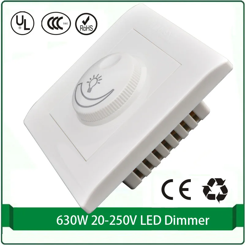Передний край светодио дный диммер 220 В Max 630 Вт 200 250 Свет Диммер диммер|led dimmer 12v|led