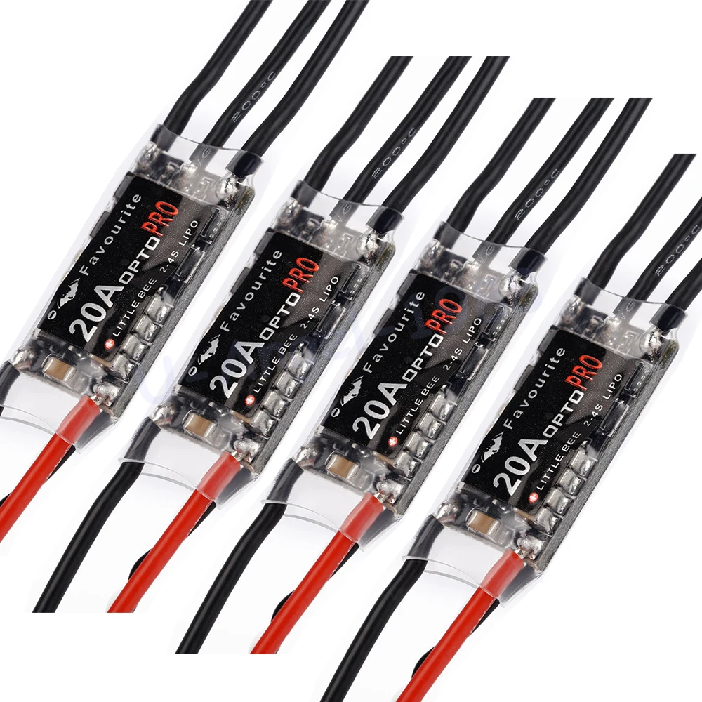 4pcs/lot LittleBee 20A OPTO PRO ESC Little bee BLHeli 2-4S Supports OneShot125 For Martian RC Helicopter Quadcopter Multirotors | Игрушки и