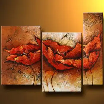 

Hand painted oil painting Glittering Poppies-Modem Canvas Wall Art Set for Your Home Decor