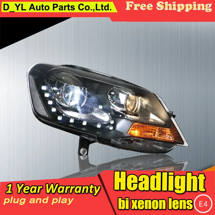 

Car Styling For VW Bora headlights 2013-2016 Bora led headlight Head Lamp led drl projector headlight H7 hid Bi-Xenon Lens