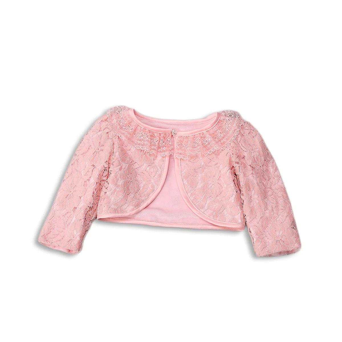 New Baby Girls Bolero Toddler Long Sleeves Lace Short Jacket Fashion Newborn Coat for Wedding Party | Детская одежда и обувь