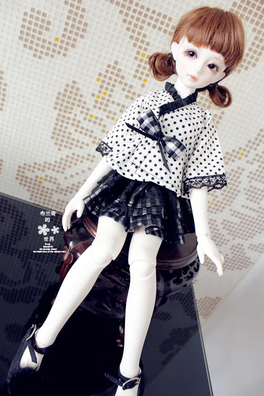 

BJD / SD doll clothes / baby clothes Princess sweet style girl shirt+skirt dress for 1/4 1/3 1/6 Bjd Doll birthday gifts toy