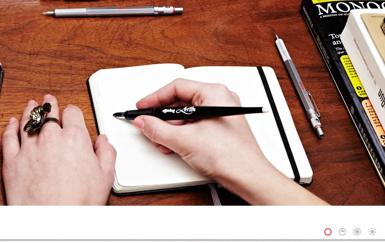 Rotring художественная ручка EF/F/M/B/1,1 мм/1,5 мм/1,9 мм/2,3 мм профессиональная ручка для рисования эскиз крюк линия краев маркировочная ручка