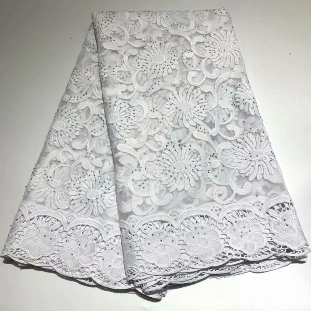 Новое поступление 2019 нигерийская Тюлевая кружевная ткань Высококачественная