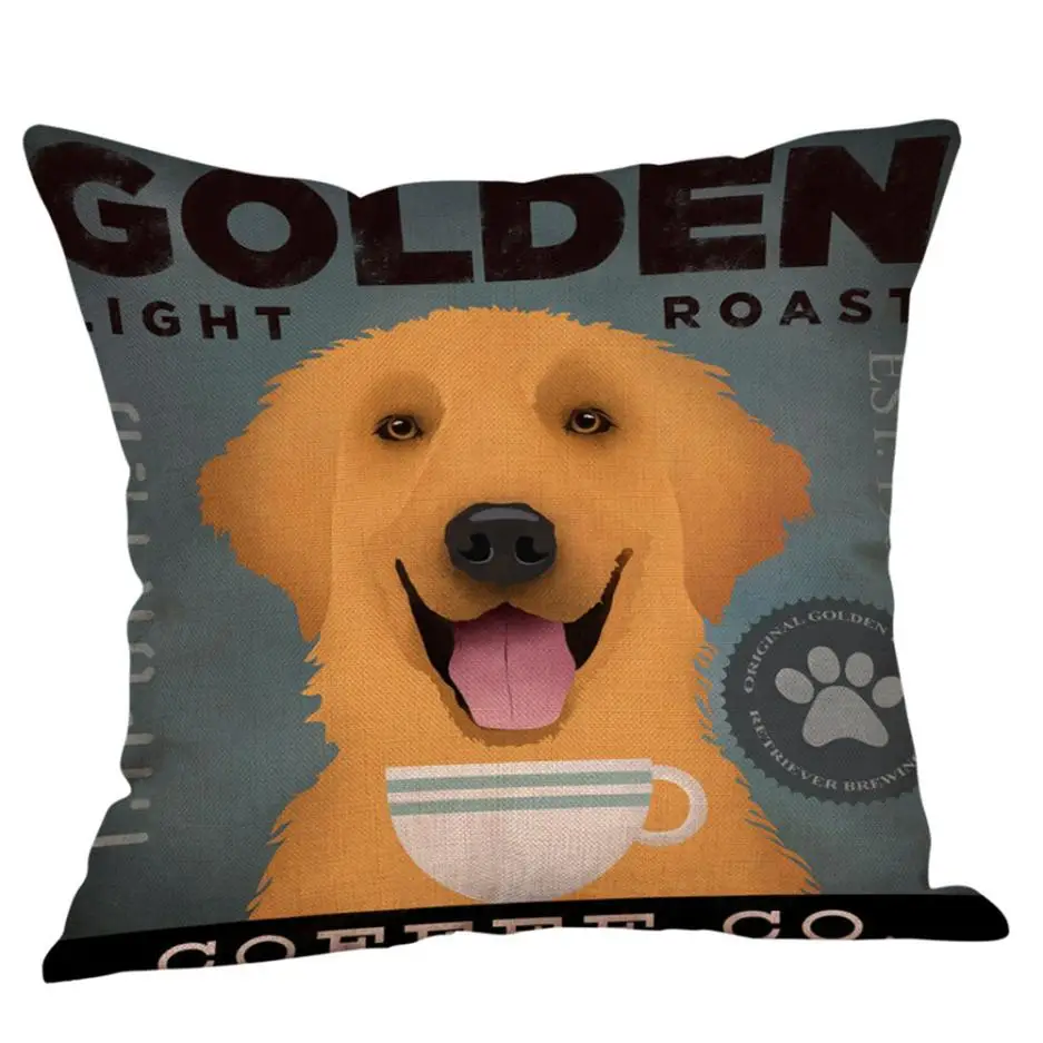 YOMI Z модные чехлы для подушек 43*43 см подушка Coussin De Salon диван наволочка с принтом щенка Kussenhoes Geometrisch