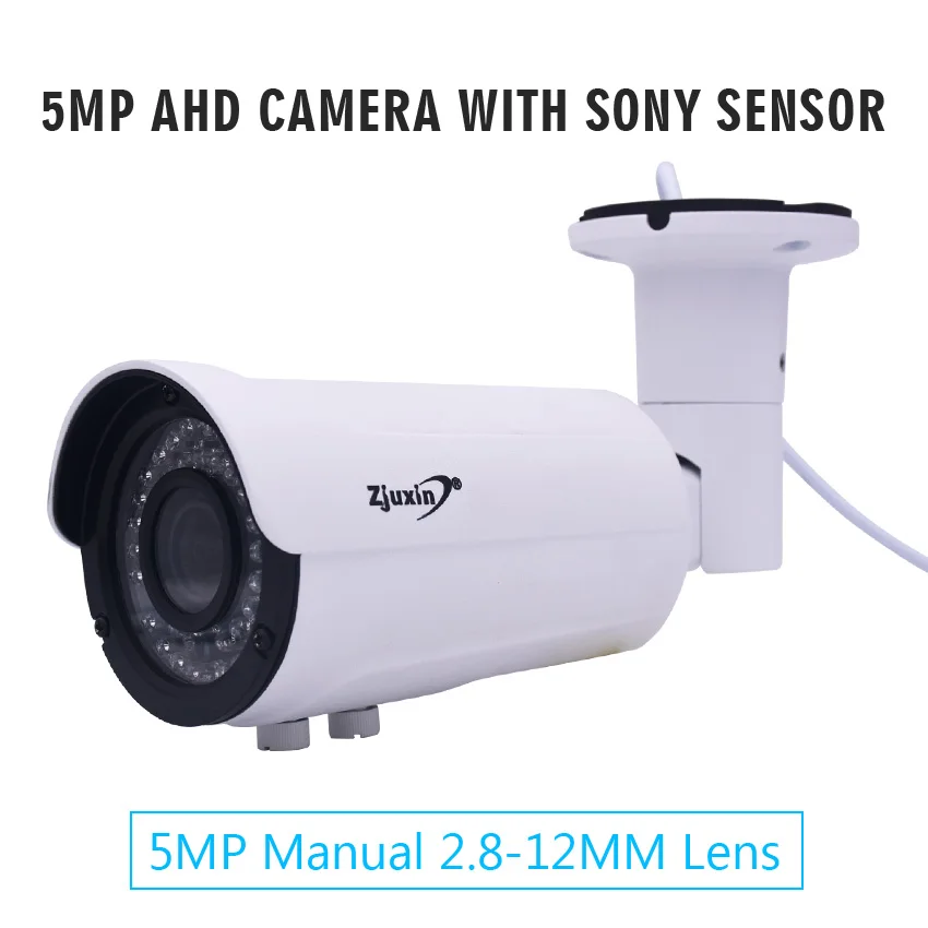 1 шт. 5MP AHD камера с sony 326 датчик использования мм 2 8 12 ручной объектив водостойкий