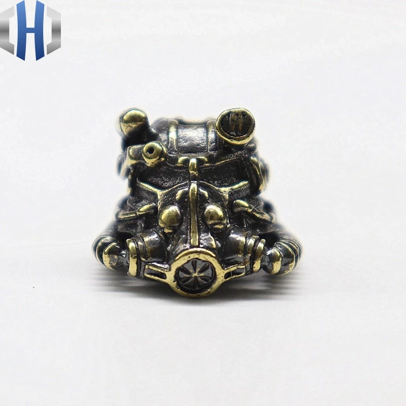 

Brass Radiation Engineer Knife Pendant Pure Copper DIY Hand Knitting Accessories Keychain Separated Beads Paracord Beads