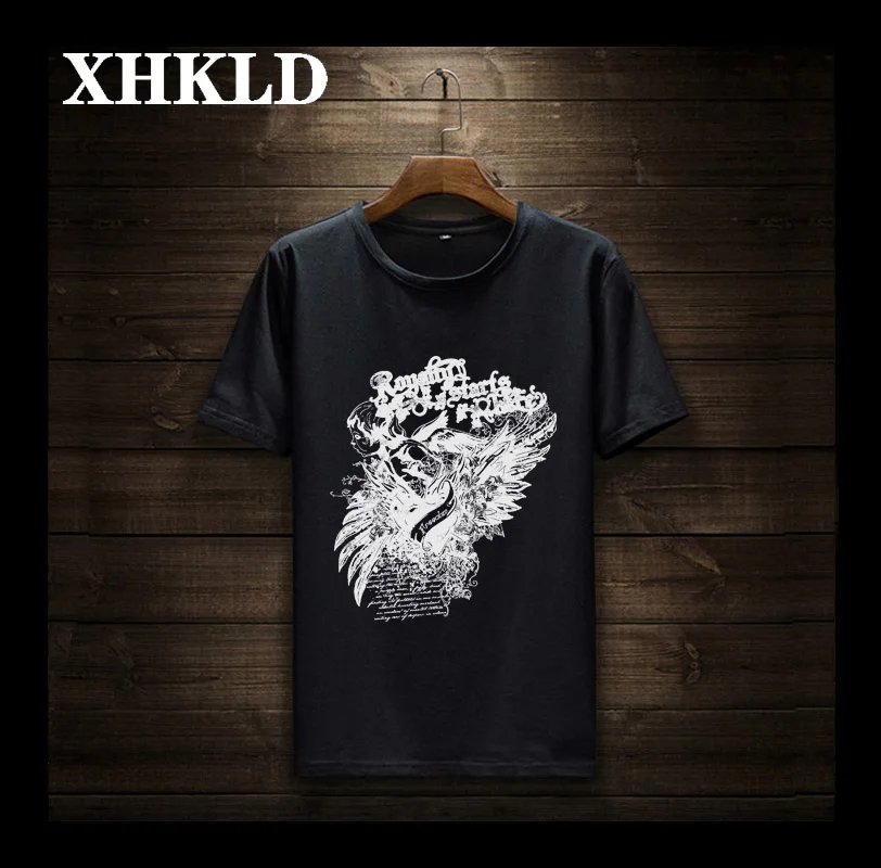 Summer New Casual Men T-Shirt 2018 Brand Letter Printing Short sleeve Top quality 100% Cotton Funny Homme | Мужская одежда