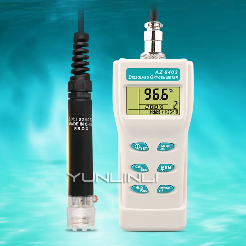 

Dissolved Oxygen Detector Portable Aquaculture Dissolved Oxygen Meter Dissolved Oxygen Analyzer Water Quality Tester AZ8403