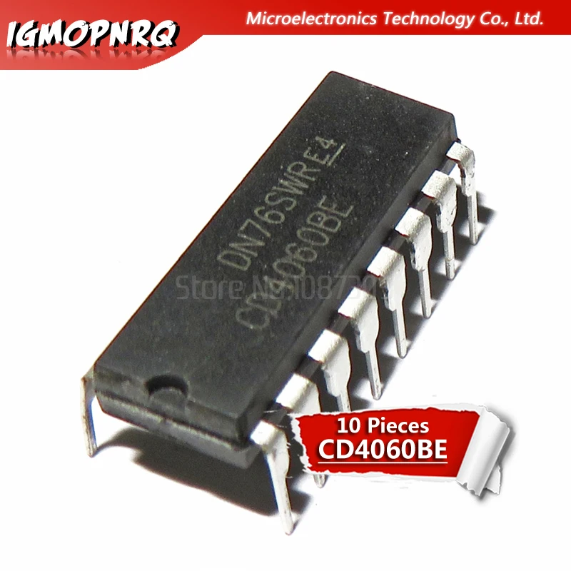 10 шт. CD4060BE CD4060 DIP 16 счетчик ic 14 Bit Ripple новый оригинальный|ic cd4060| |