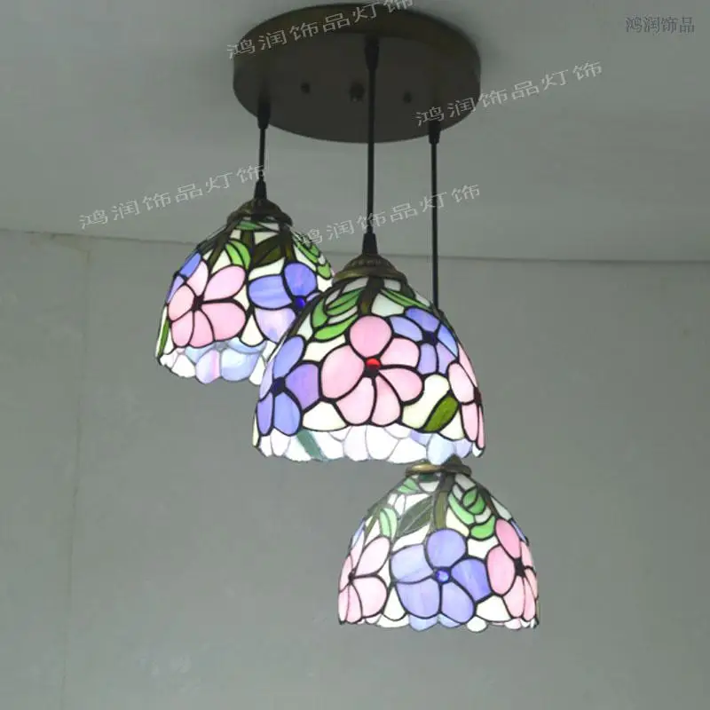 Подвесной светильник Tiffany абажур из витражного стекла лампа E27 110-240 В | Лампы и